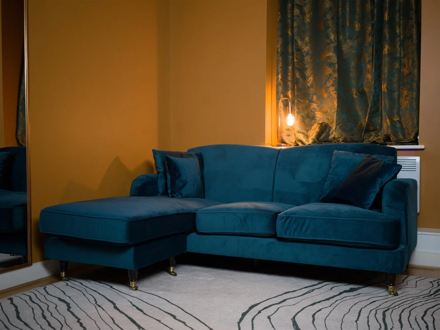 The comfortable sofa in the chill out space at The Nest.